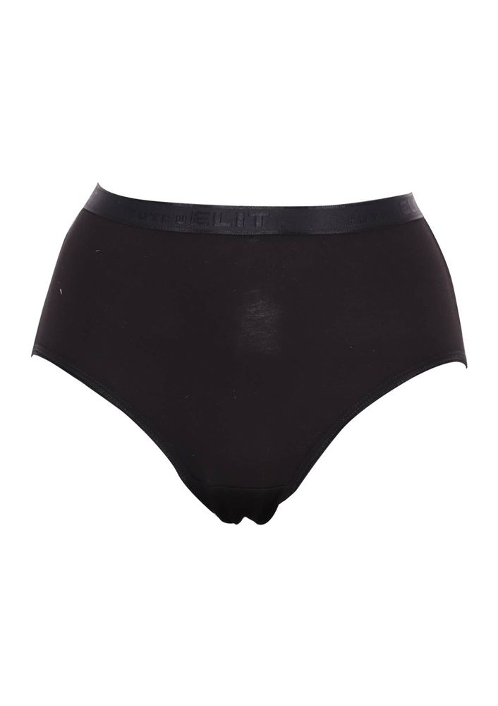 Tutku Elit Letter Patterned Bato Woman Panties 2403 | Black