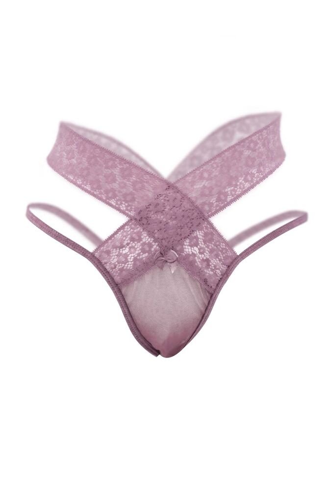 Vanilya Secret Guipure Thong | Light Plum
