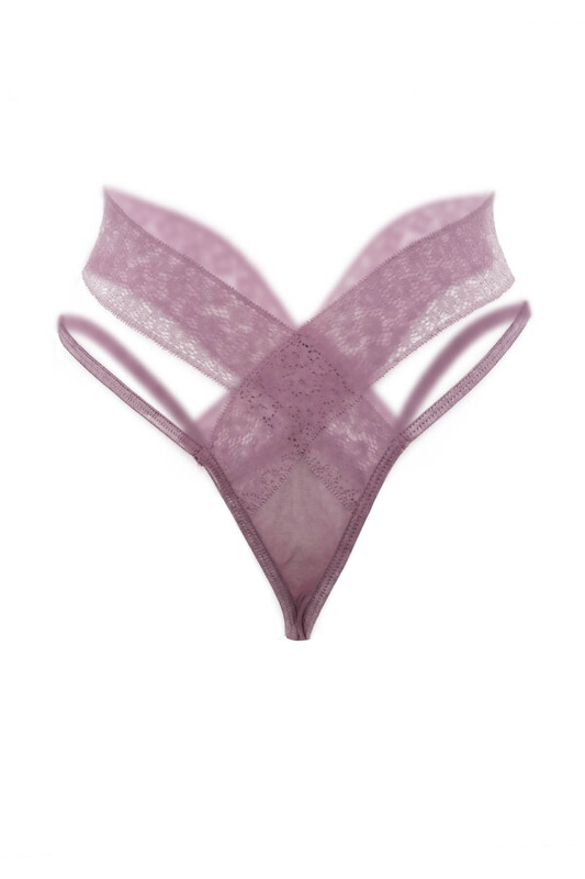 Vanilya Secret Guipure Thong | Light Plum - Thumbnail