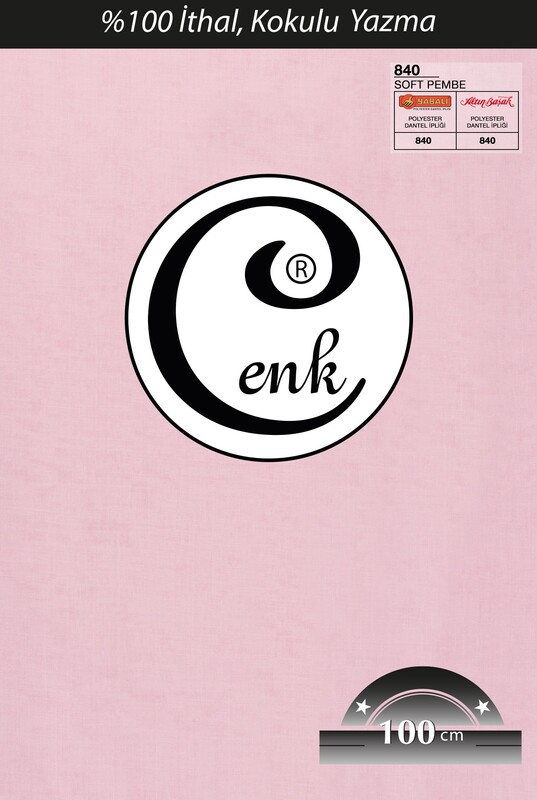 CENK - Cenk Dikişsiz Düz Yazma 100 cm Soft Pembe 840