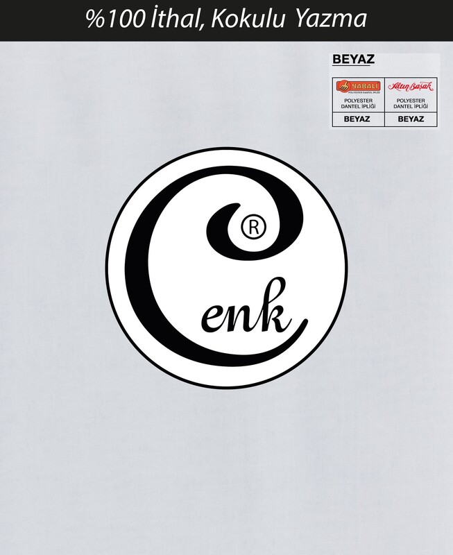 CENK - Cenk Dikişsiz Düz Yazma 100 cm Beyaz 000
