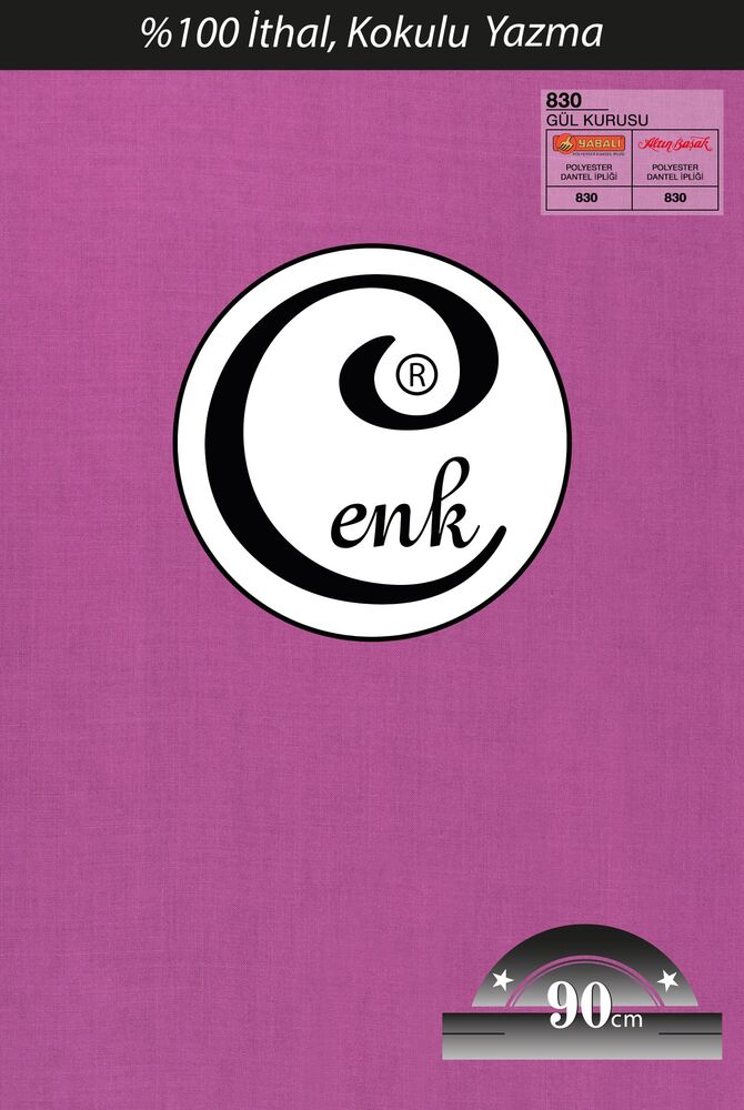 Cenk Dikişsiz Düz Yazma 90 cm | Gül Kurusu