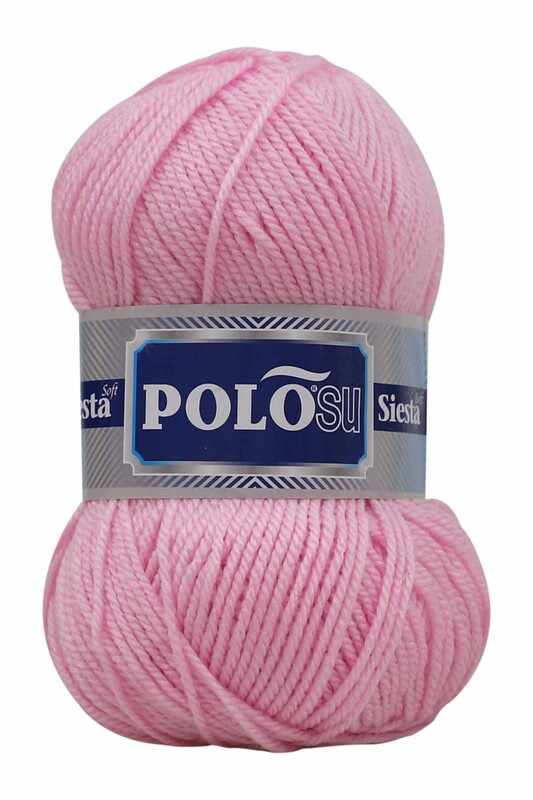 Polosu - Polosu Siesta Soft El Örgü İpi Açık Bebe Pembe 213