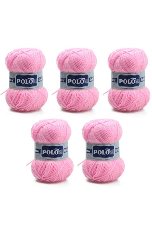 Polosu - Polosu Siesta Soft El Örgü İpi 5 li Koyu Bebe Pembe 241