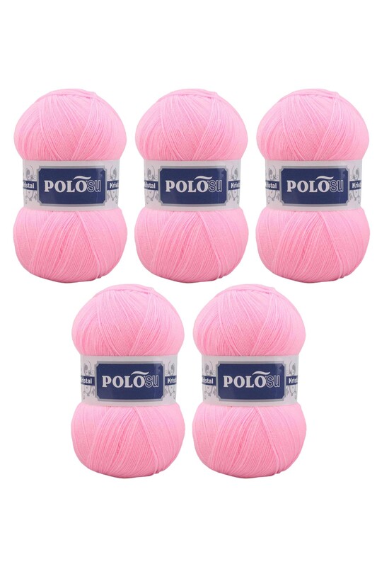 Polosu - Polosu My Kristal El Örgü İpi 5 li Bebe Pembe 107