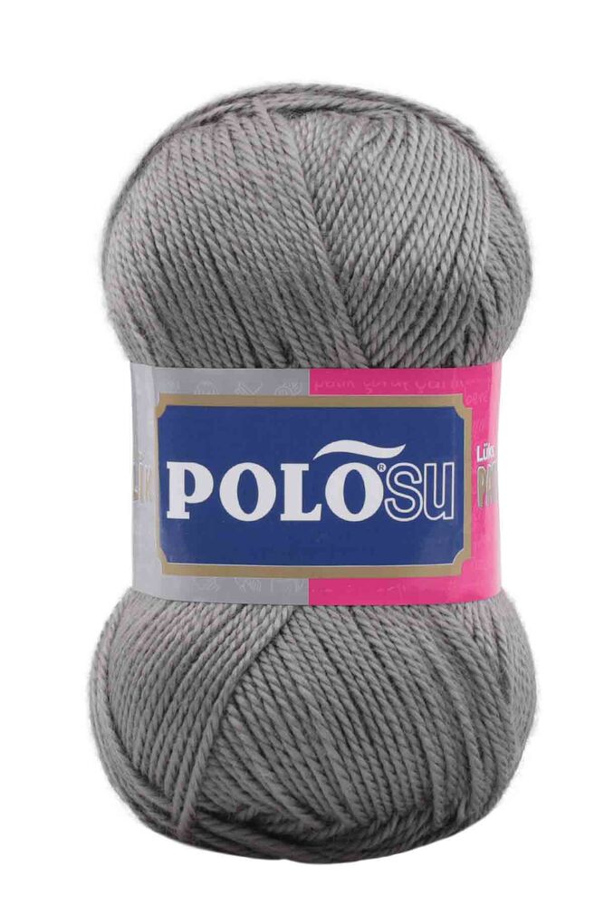 Polosu Lüks Patiklik El Örgü İpi Orta Gri 351