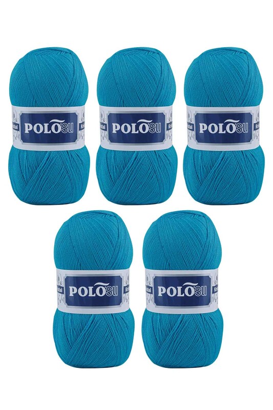 Polosu - Polosu My Kristal El Örgü İpi 5 li Cam Mavi 125
