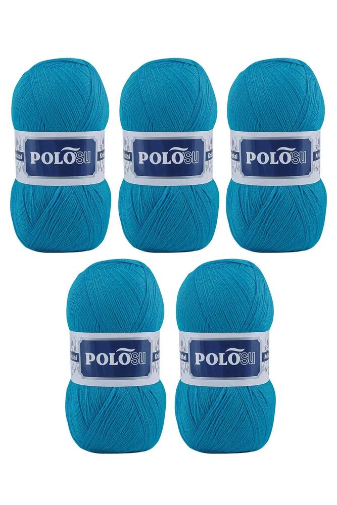 Polosu My Kristal El Örgü İpi 5 li Cam Mavi 125