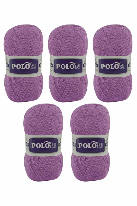 Polosu - Polosu My Kristal El Örgü İpi 5 li Eflatun 113