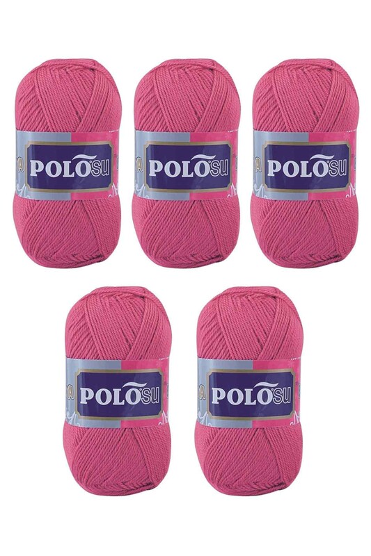 Polosu - Polosu Lüks Patiklik El Örgü İpi 5 li Şeker Pembe 319