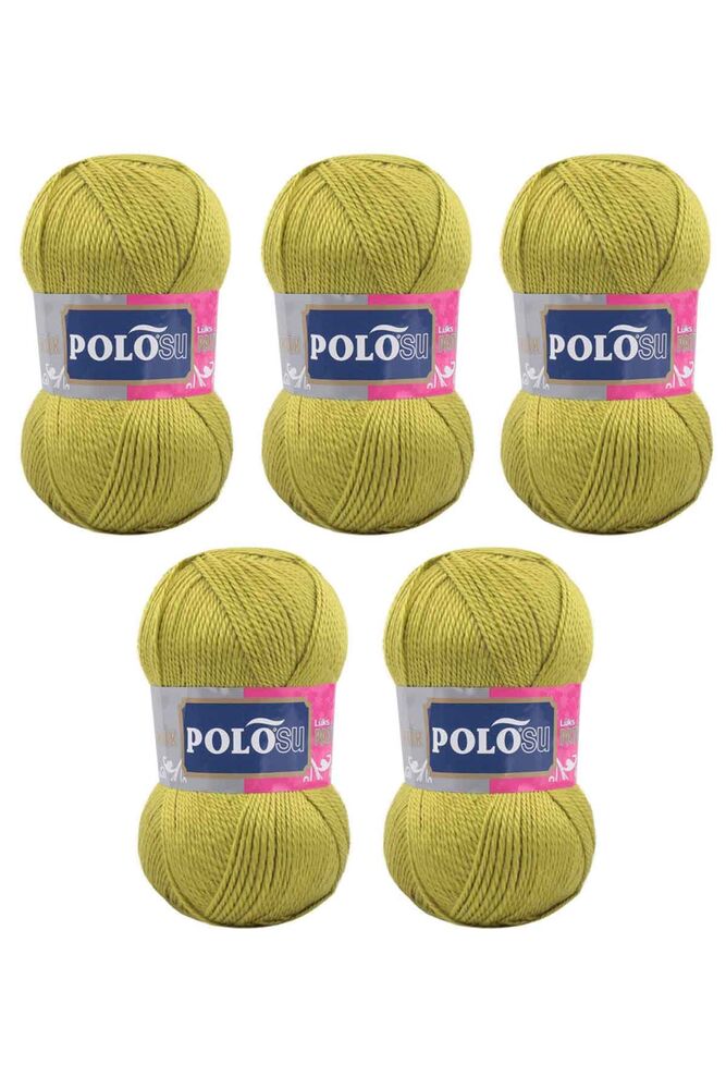 Polosu Lüks Patiklik El Örgü İpi 5 li Açık Yeşil 304