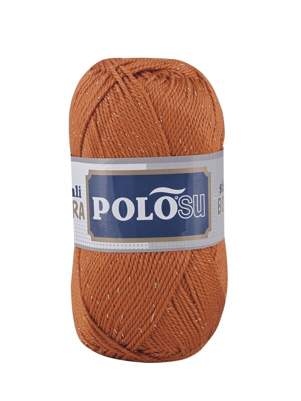 Polosu - Polosu Simli Lüks Patiklik El Örgü İpi | Kiremit 364