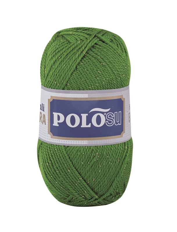 Polosu - Polosu Simli Lüks Patiklik El Örgü İpi | Yeşil 344