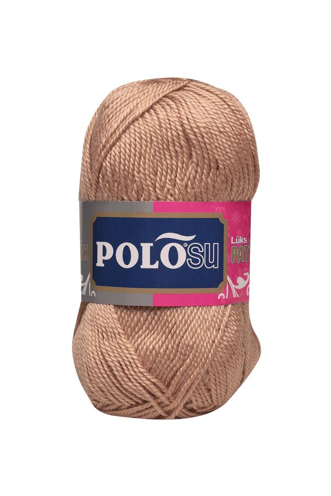 Polosu Lüks Patiklik El Örgü İpi Koyu Bej 321