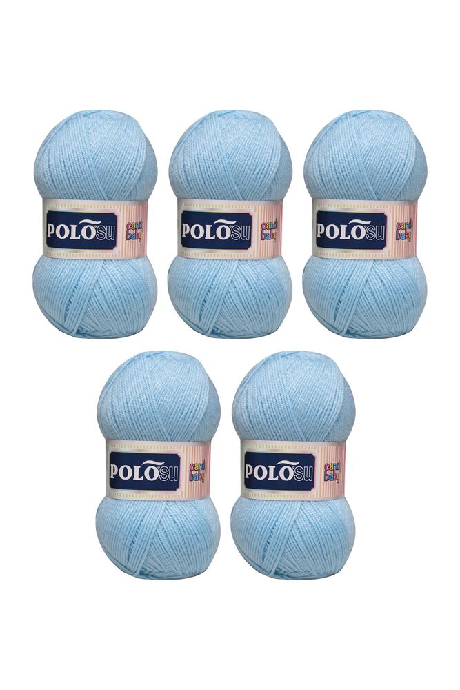 Polosu Candy Baby El Örgü İpi 5 li Koyu Bebe Mavi 219
