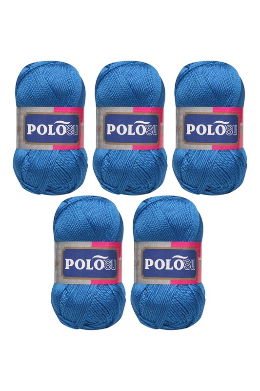 Polosu - Polosu Lüks Patiklik El Örgü İpi 5 li Koyu Mavi 312