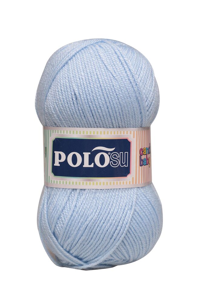 Polosu Candy Baby El Örgü İpi Açık Bebe Mavi 242