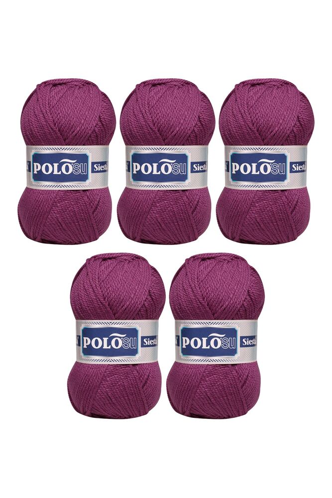 Polosu Siesta Soft El Örgü İpi 5 li Mürdüm 216