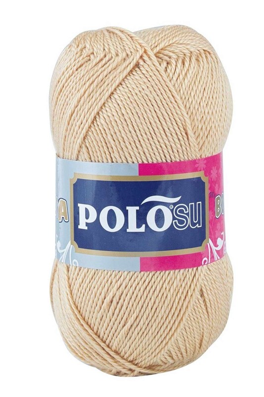 Polosu - Polosu Lüks Patiklik El Örgü İpi Açık Bej 322