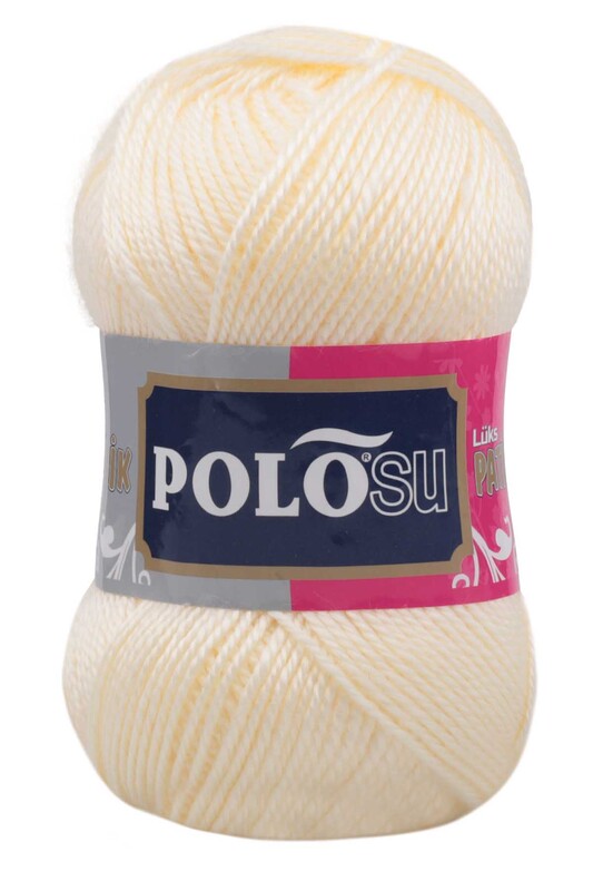 Polosu - Polosu Lüks Patiklik El Örgü İpi Krem 356