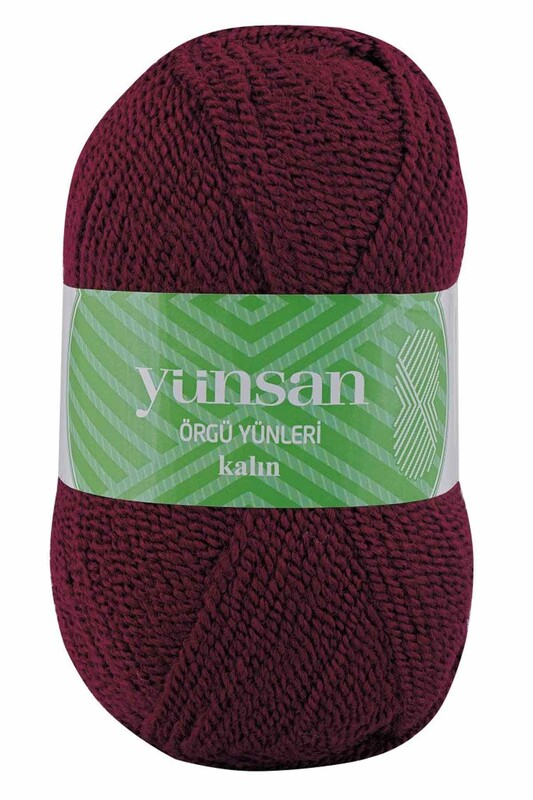 YÜNSAN - Yünsan Kalın Patiklik El Örgü İpi Bordo 514