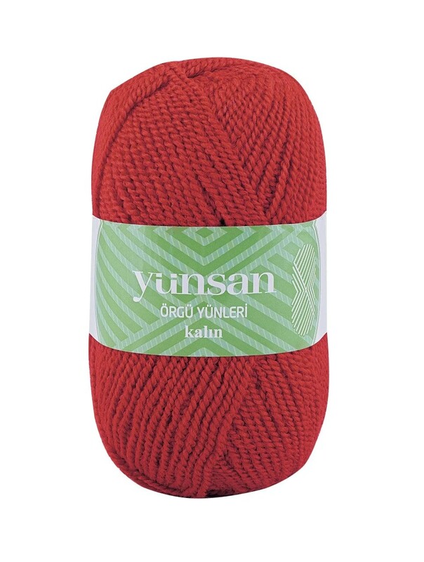YÜNSAN - Yünsan Kalın Patiklik El Örgü İpi Kırmızı 508
