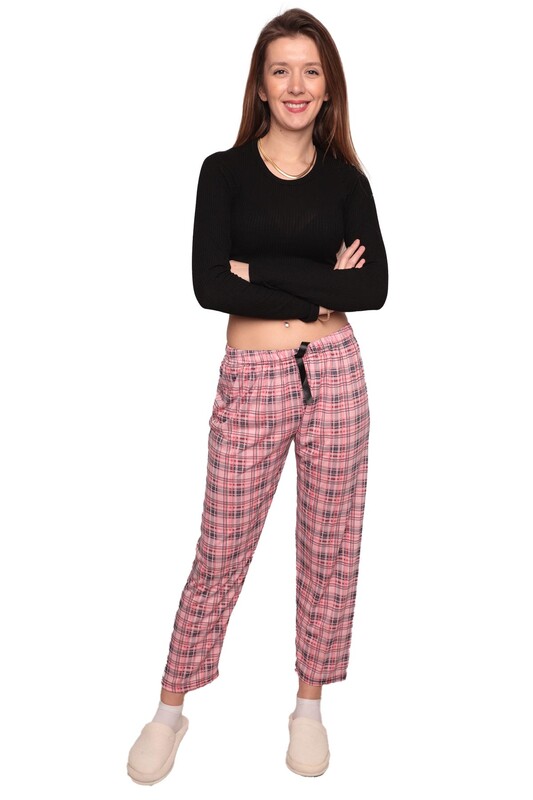 DRN - Desenli Kadın Pijama Altı 1904 | Pembe
