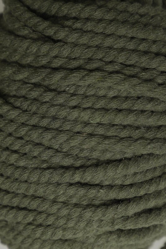 Pamuk Halat İpi 5 mm | Haki - Thumbnail