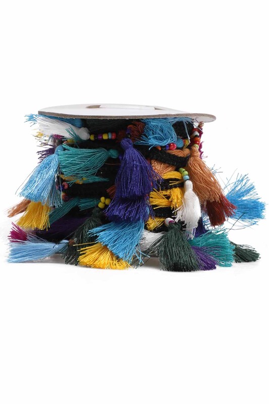 Boncuklu Şerit HF32 1 Metre - Thumbnail