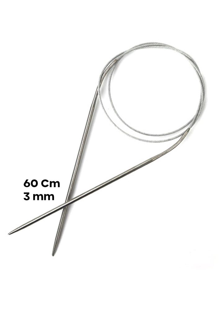 Simisso Çelik Telli Misinalı Şiş 60 Cm 3 mm