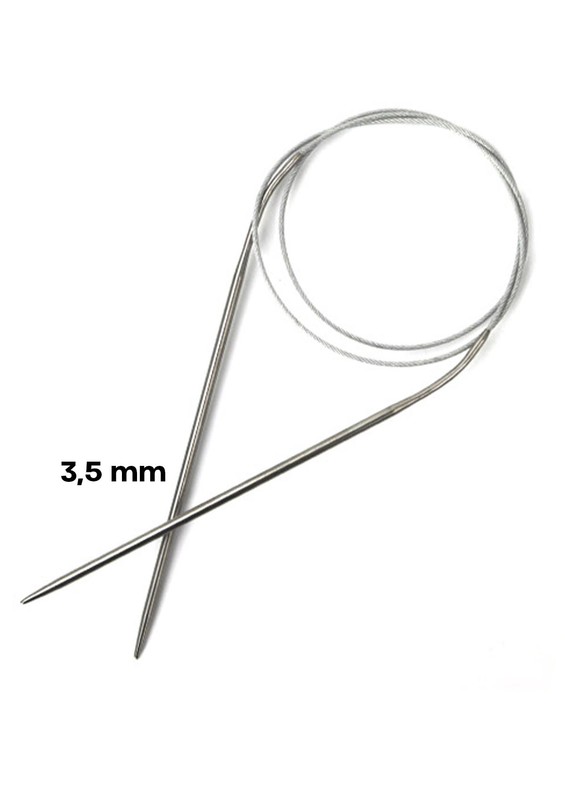 Simisso Çelik Misinalı Şiş 40 cm 3,5 mm - Thumbnail