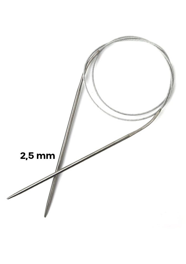 Simisso Çelik Misinalı Şiş 40 cm 2,5 mm