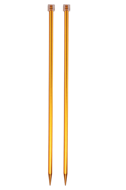 SULTAN - Sultan Renkli Metalik Örgü Şişi 35 Cm 8 mm