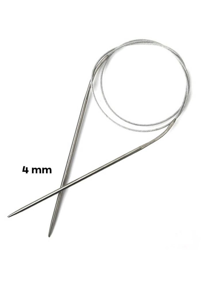 Yabalı Çelik Misinalı Örgü Şişi 60 cm | Standart