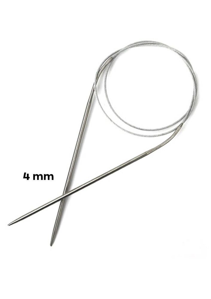 Yabalı Çelik Misinalı Örgü Şişi 40 cm | Standart
