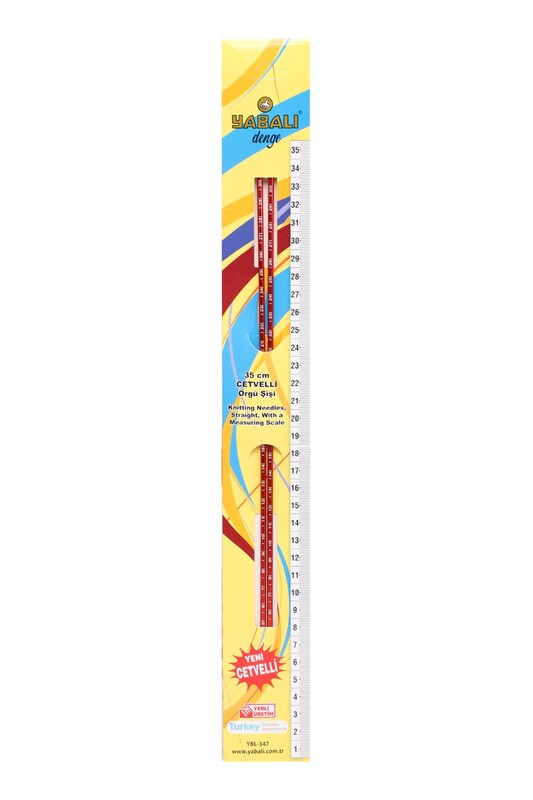 YABALI - Yabalı Cetvelli Örgü Şiş 35 cm 3,5 mm