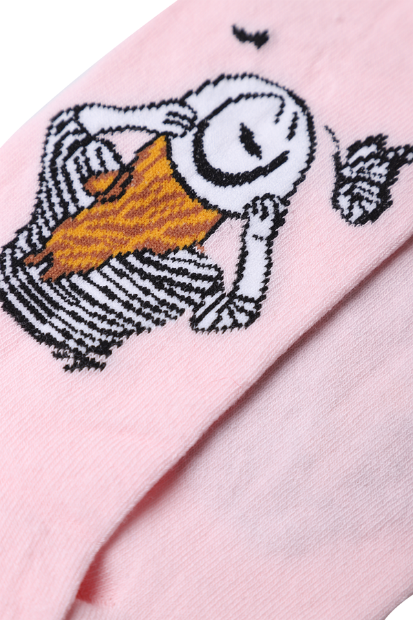 Baskılı Kız Çocuk Çorap Model 3 | Pembe