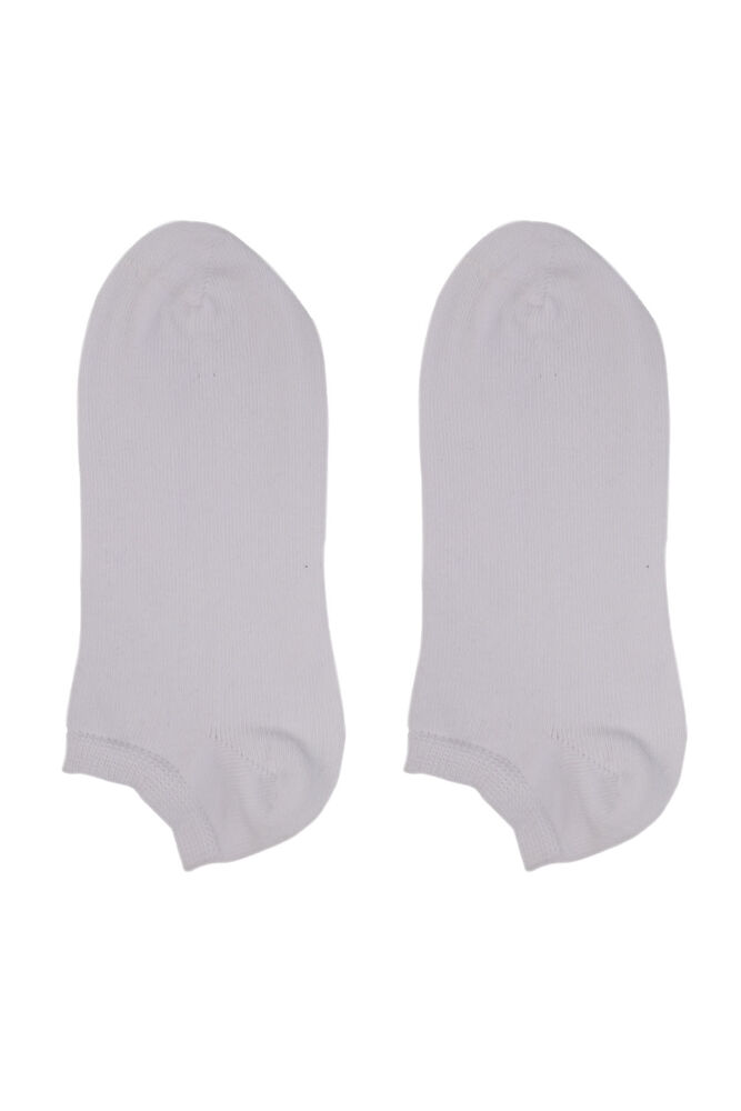 Sahab Combed Cotton Booties Kid Socks | White