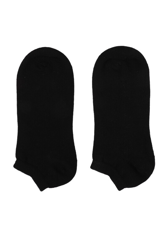 SAHAB - Sahab Combed Cotton Booties Kid Socks | Black