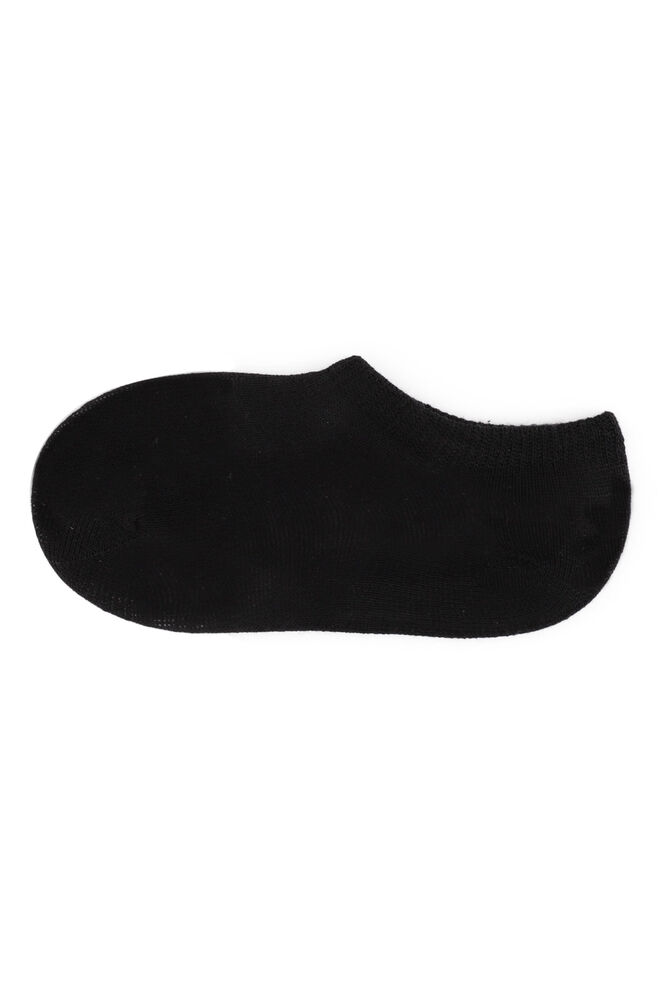 Sahab Seamless Combed Cotton Boy Sneaker Socks | Black