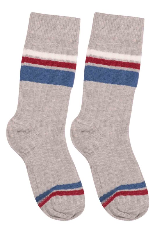 SİMİSSO - Patterned Kid Socks 922 | Gray