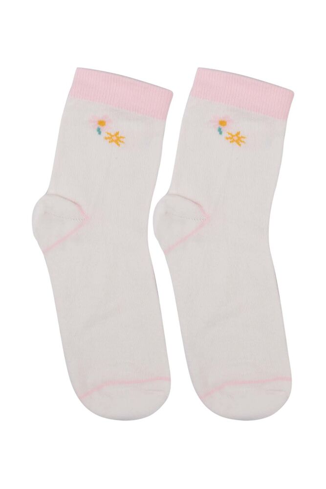 Patterned Kid Socks 923 | White