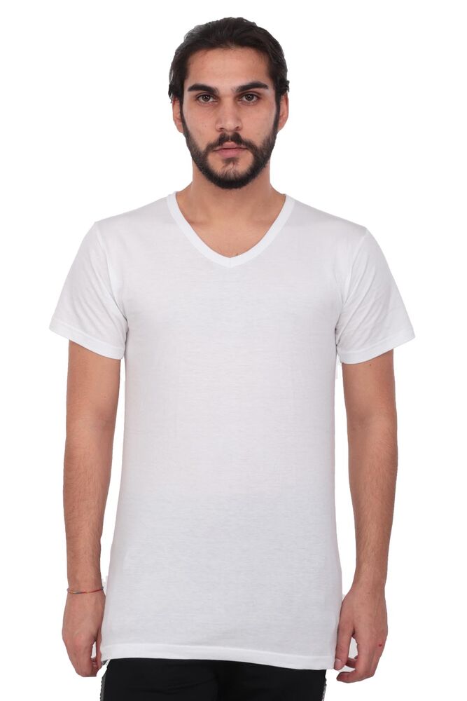 Jiber V Neck Flannel 105 | White