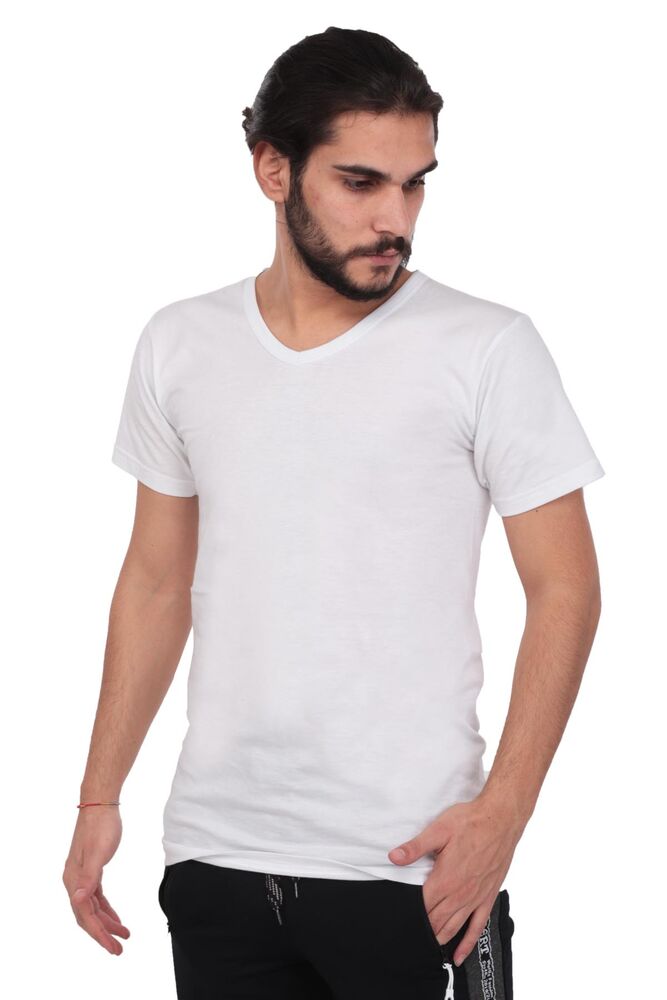 Jiber V Neck Flannel 105 | White