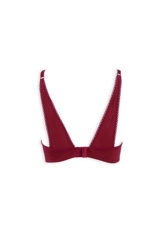 Push Up Sütyen 3361 | Bordo - Thumbnail