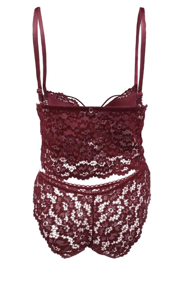 Cansoy Dantelli Bralet Sütyen Takımı 313 | Bordo