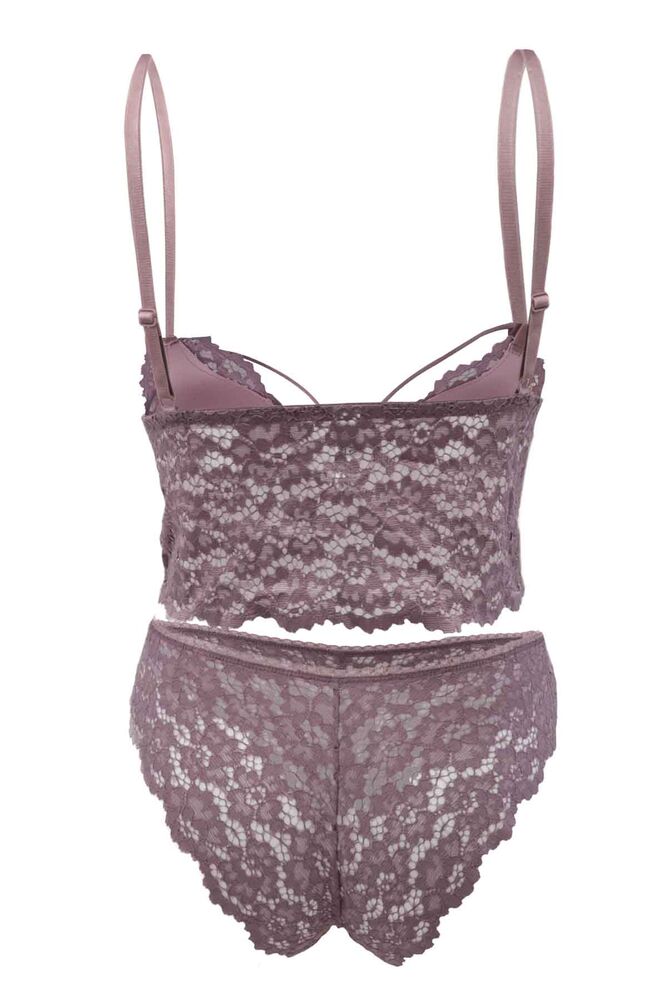 Cansoy Dantelli Bralet Sütyen Takımı 313 | Vizon