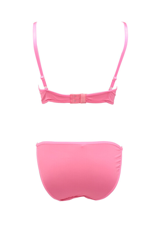 Desteksiz Sütyen Takımı 1035 | Neon Pembe - Thumbnail