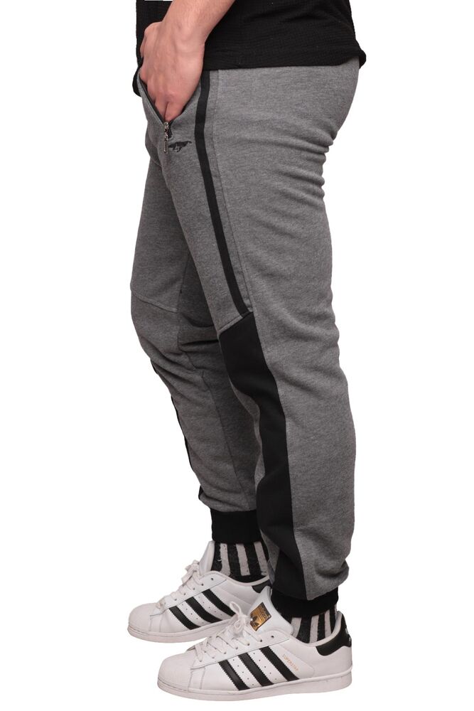 Elastic Waist Man Tracking Suit Bottom 87 | Smoky