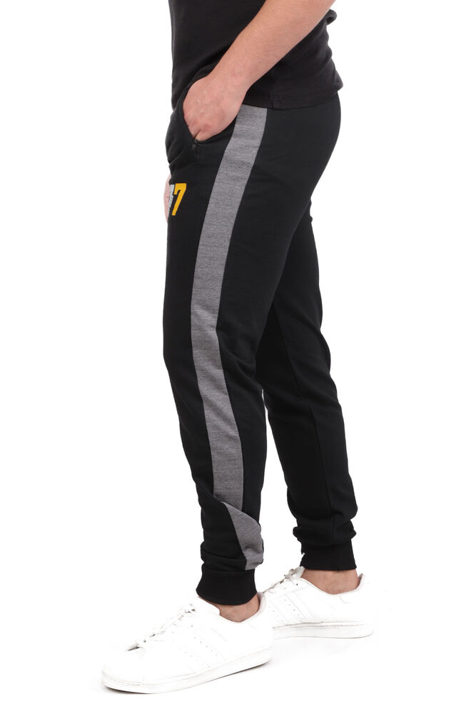 Stripped Man Tracking Suit Bottom | Black